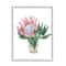 Stupell Industries Blushing Protea Flower Glass Watercolor Flower Still Life Framed Wall Art
